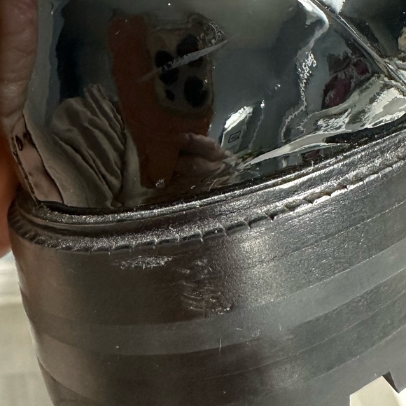 Kate Spade Patent Black Loafers with Rhinestone Accents - Picture 16 of 16